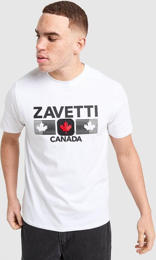 Zavetti Canada Cirico T-Shirt Wit- Heren Wit