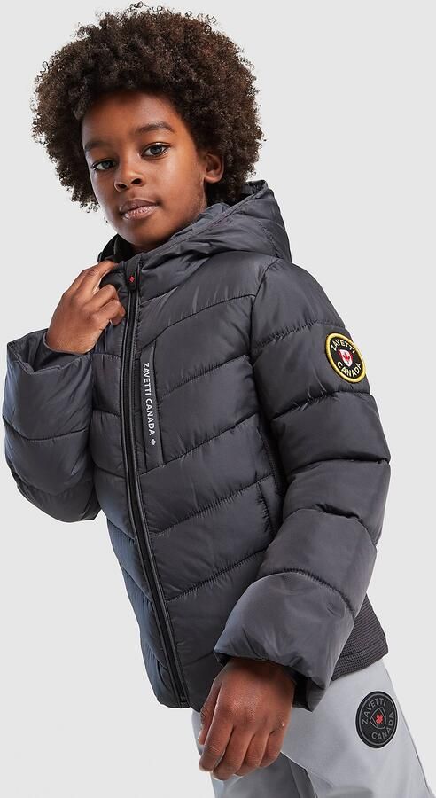 Zavetti Canada Fallino Hybrid Baffle Jacket Children Donker Grijs Donker Grijs