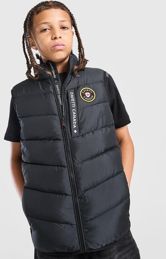 Zavetti Canada Fallonino Hybrid Gilet Junior Zwart Kind Zwart