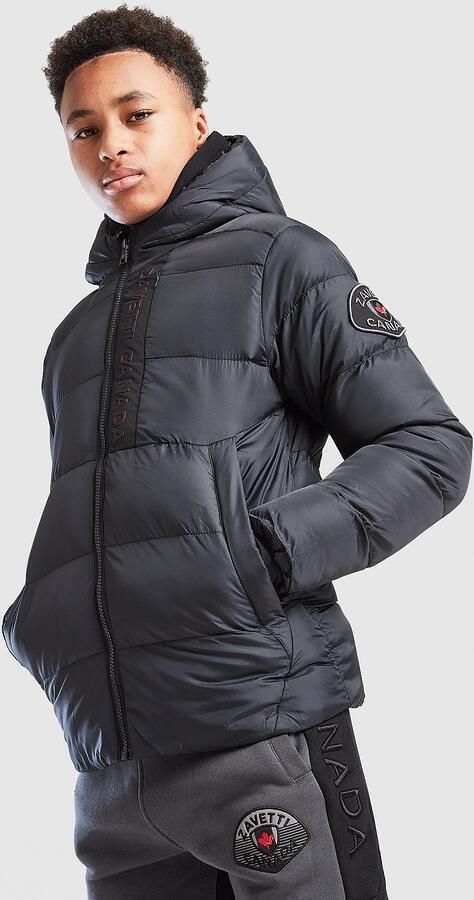 Zavetti Canada Gattalini Padded Jacket Junior Zwart Kind Zwart
