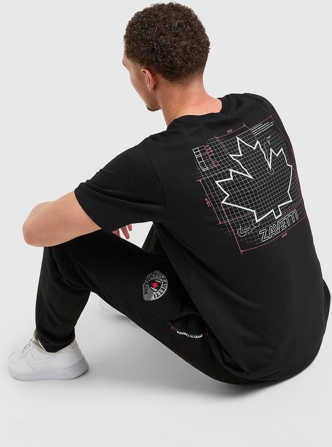Zavetti Canada Giorelli T-Shirt Zwart- Heren Zwart