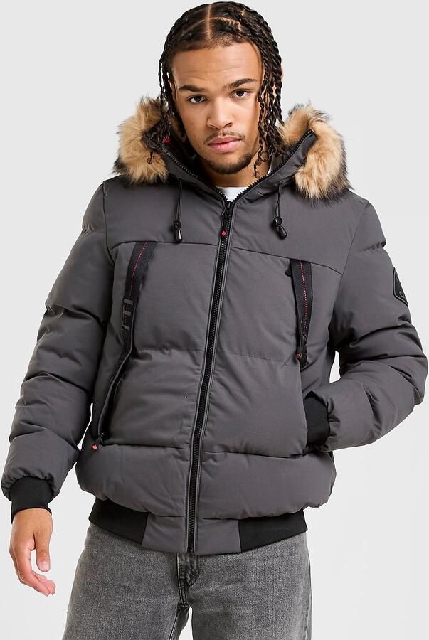 Zavetti Canada Navax Short Parka Jacket Grijs- Heren Grijs