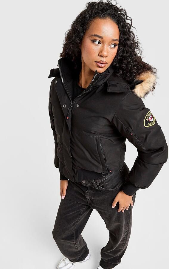 Zavetti Canada Olivia Bomber Jacket Zwart- Dames Zwart