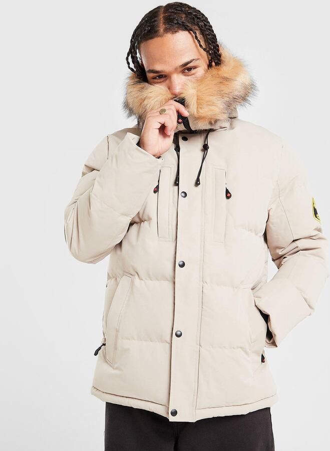 Zavetti Canada Oshawa 2.0 Puffer Parka Jacket Beige- Heren Beige