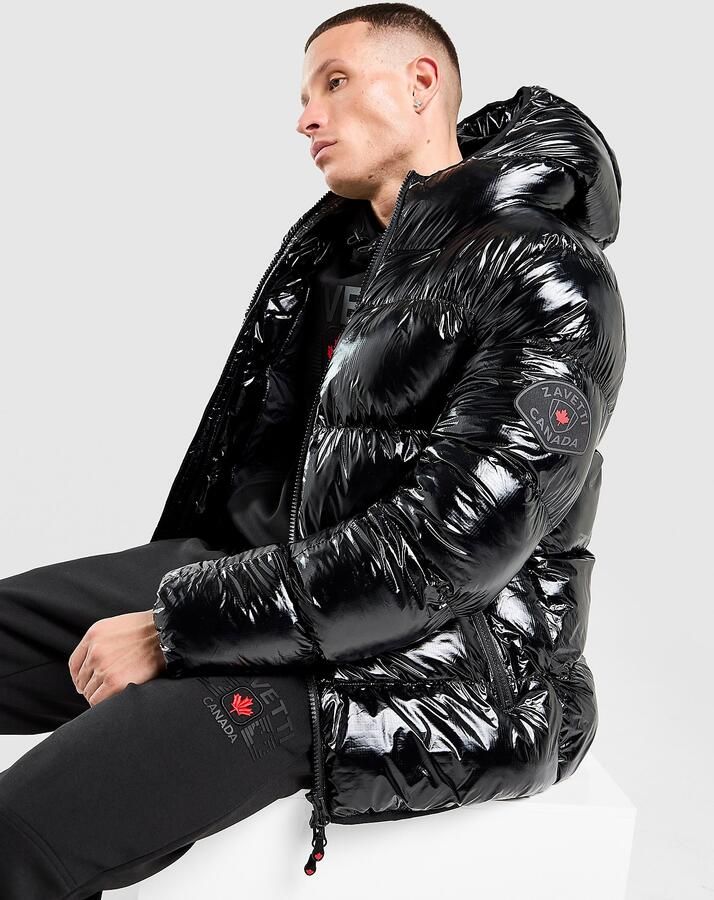 Zavetti Canada Palzino Shine Bubble Jacket Zwart- Heren Zwart