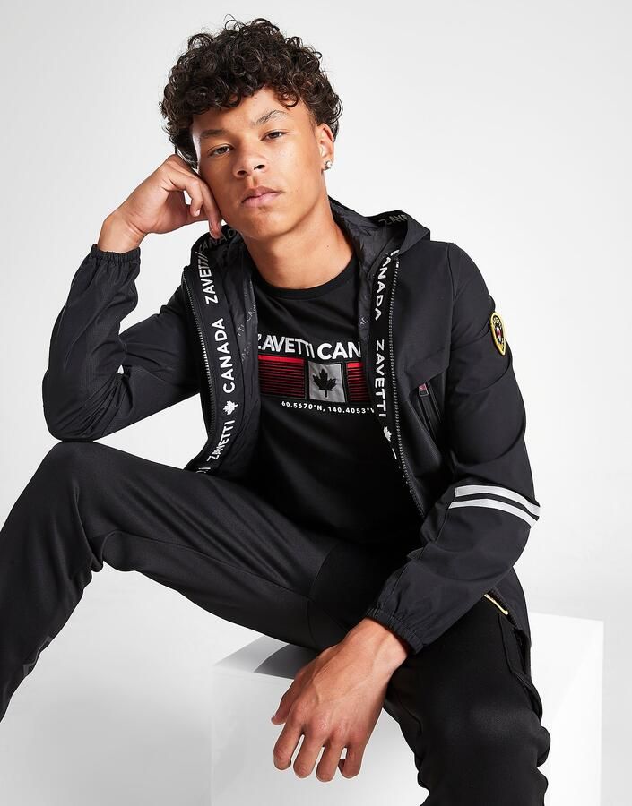 Zavetti Canada Vamaretta Windbreaker Jacket Junior Zwart