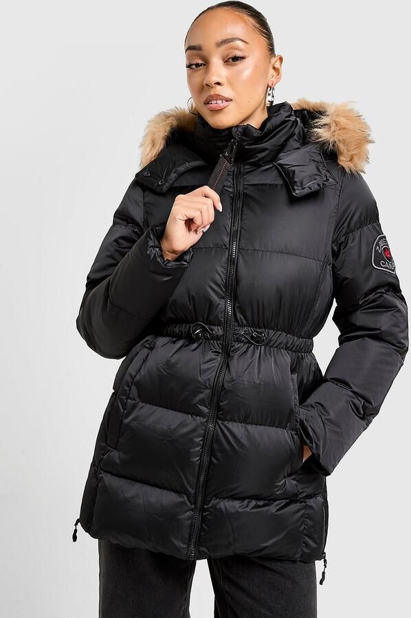 Zavetti Canada Virna Midweight Puffer Jacket Zwart- Dames Zwart
