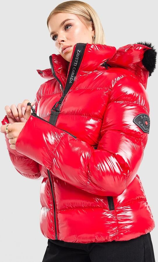 Zavetti Canada Virnaro Slim Puffer Jacket Rood- Dames Rood