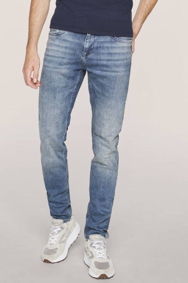 Cars Jeans Blast Slim Fit New Stone Blauw Heren - Foto 6
