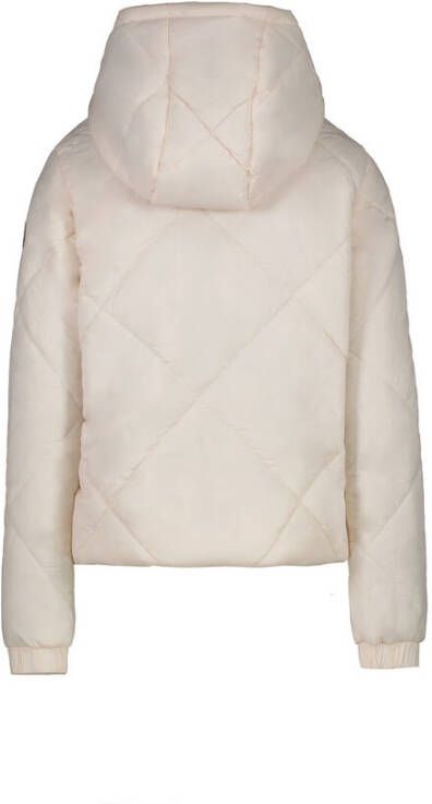 Cars gewatteerde tussenjas Josie wit Meisjes Nylon Capuchon Effen 116