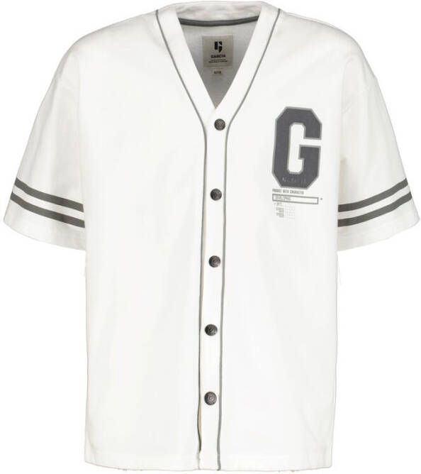 GARCIA baseball vest gebroken wit