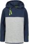 Garcia hoodie donkerblauw grijs Sweater Effen 128 134 - Thumbnail 2