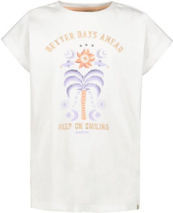 GARCIA t-shirt gebroken wit