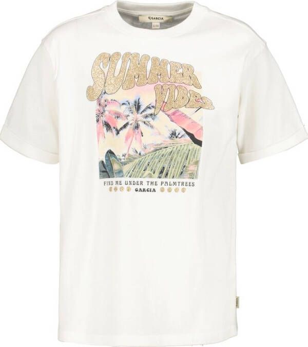 GARCIA t-shirt gebroken wit