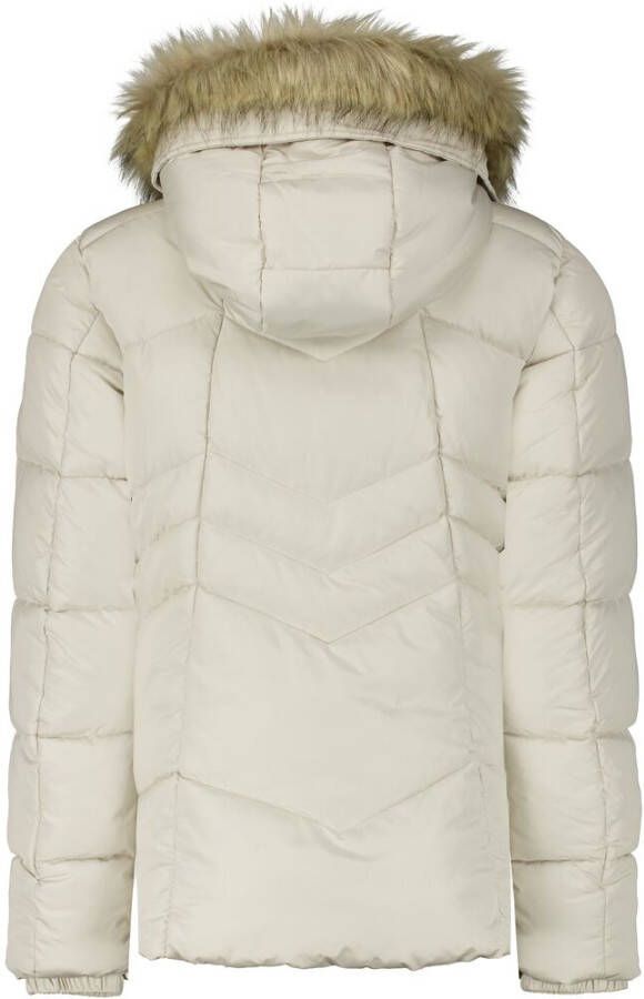 Garcia Gewatteerd jack met afneembaar imitatiebont