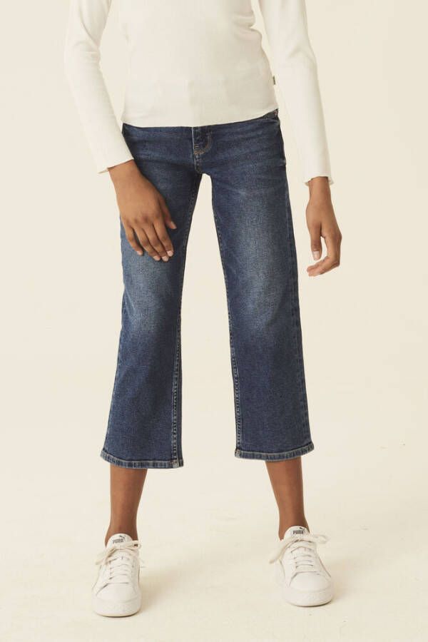 Garcia high waist straight fit jeans 576 Mylah dark used Blauw Meisjes Denim 128 - Foto 3