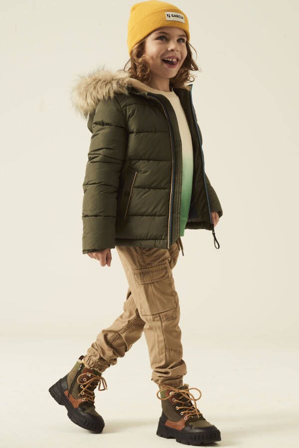 Garcia Gewatteerd jack met afneembaar imitatiebont - Foto 3