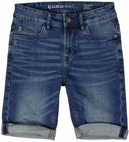 Garcia Korte slim fit jeansbermuda met stretch model 'Tavio'