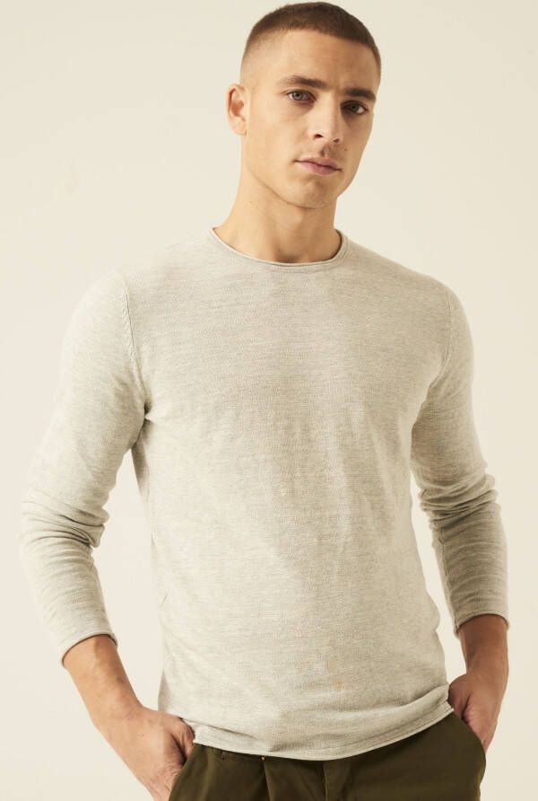 Garcia Trui met ronde hals in gemêleerde look - Foto 4