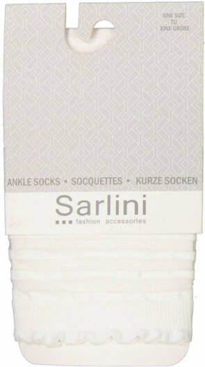 Sarlini sokken met strepen wit