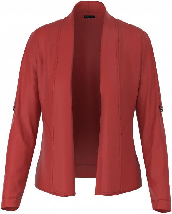 Barbara Lebek Rood Vest tricot zonder sluiting