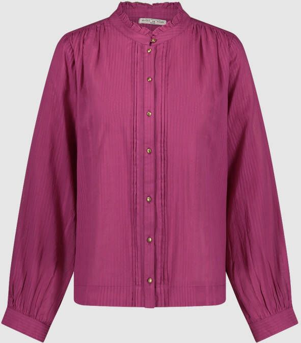 Circle of Trust Framboos Blouse effen ruches