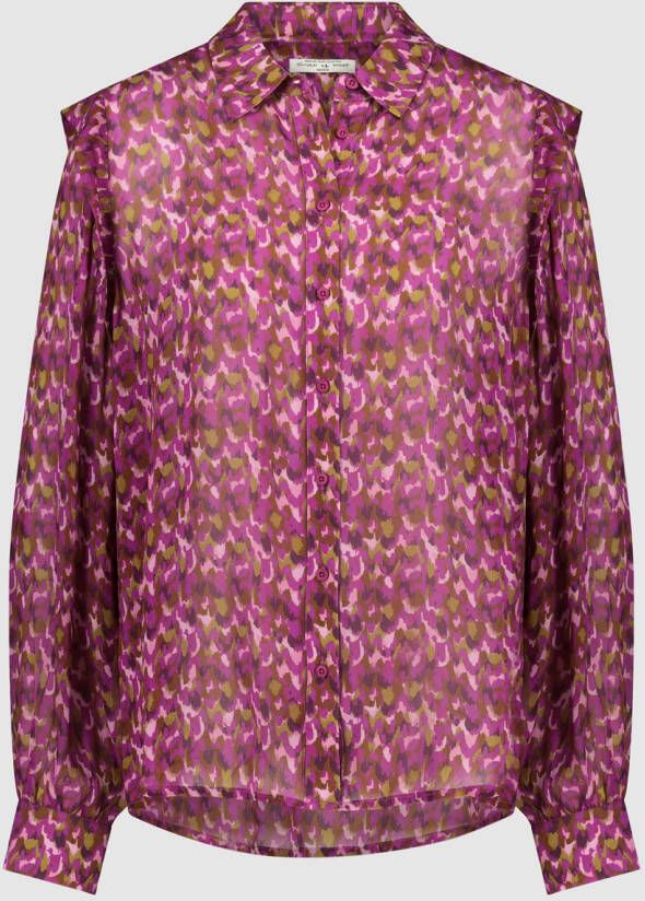 Circle of Trust Framboos Blouse kraag