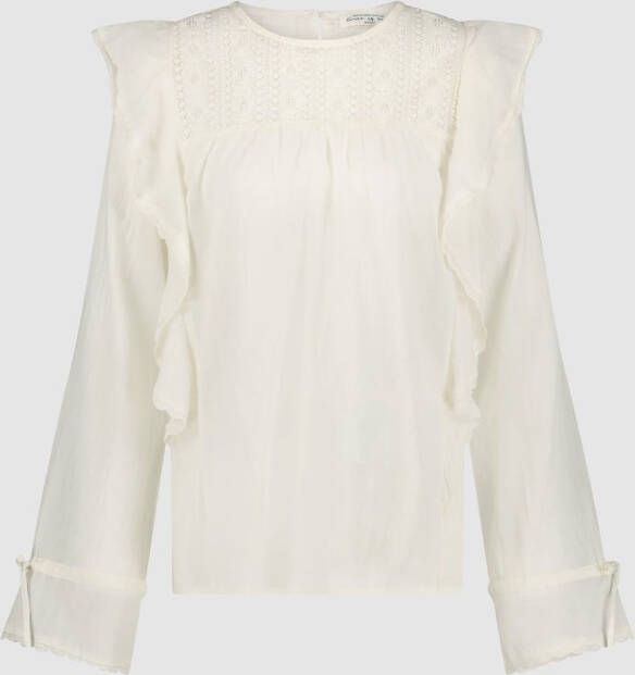 Circle of Trust Offwhite Blouse kant ruches