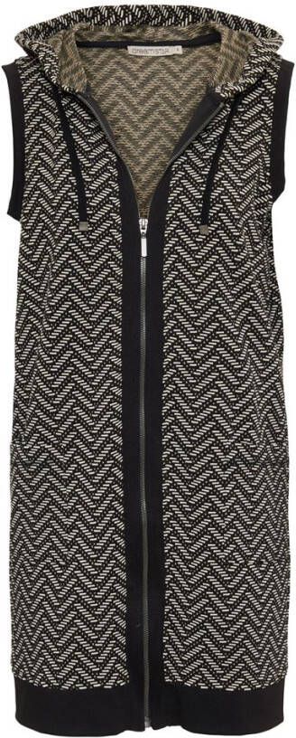 Dreamstar Zwart Gilet zwart wit cap