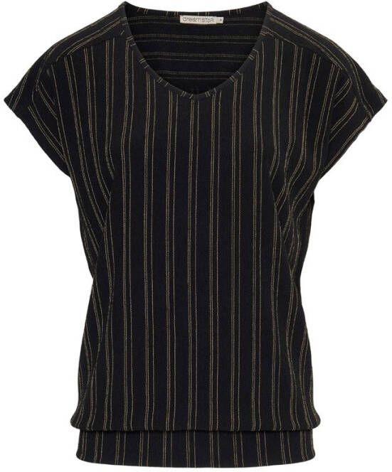 Dreamstar Zwart Top verticale streep