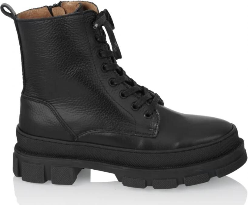 DWRS Black Biker veter leer
