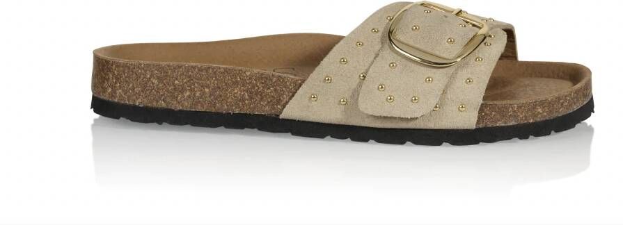 DWRS Zand Sandaal suede studs