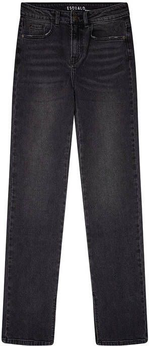 Esqualo Black Denim Jeans flared met split