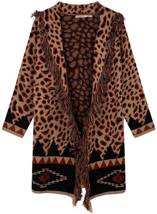 Esqualo Zand Vest animal franje