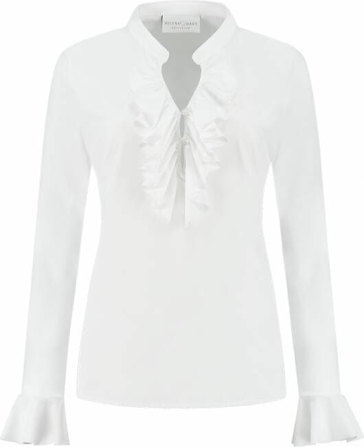 Helena Hart Wit Blouse ruche