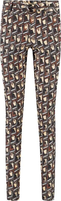 Helena Hart Zwart Broek print
