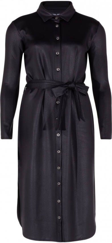 Juffrouw Jansen Zwart Jurk vegan leather