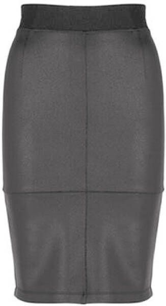Juffrouw Jansen Zwart Rok vegan leather