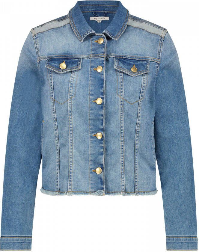 Nukus L.denim Jeans jasje rafel stretch