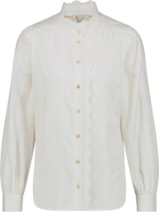 Nukus Offwhite Blouse effen