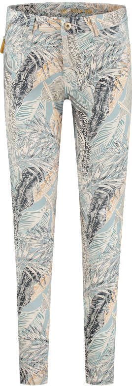 Para Mi Blauw Pantalon bladprint