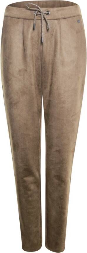 Poools Camel Broek suedine