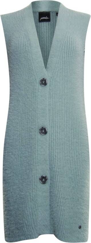 Poools Mint Gilet harig