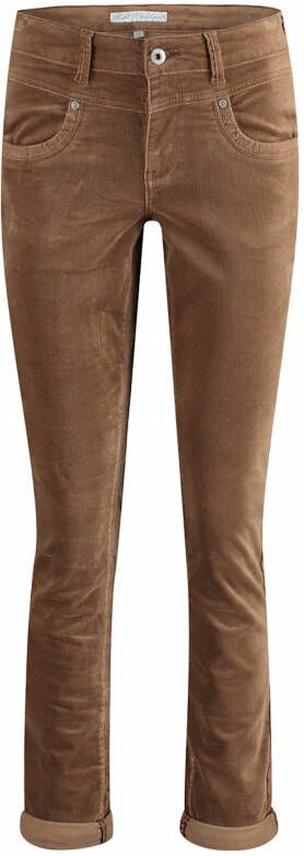 Red Button Cognac Broek velours