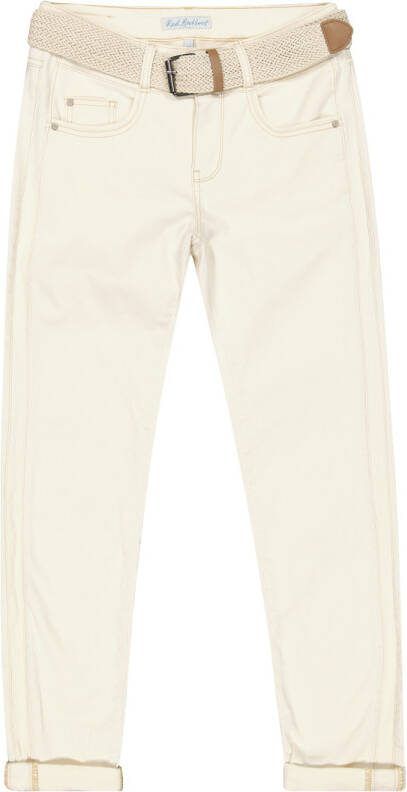 Red Button Ecru Jeans dubbele zijnaad