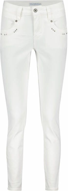 Red Button Offwhite Broek borduursel