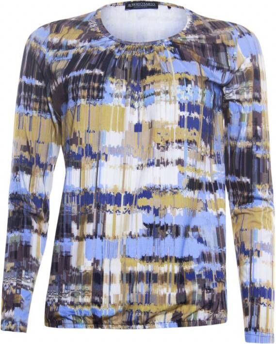 Roberto Sarto Blauw Blouson print