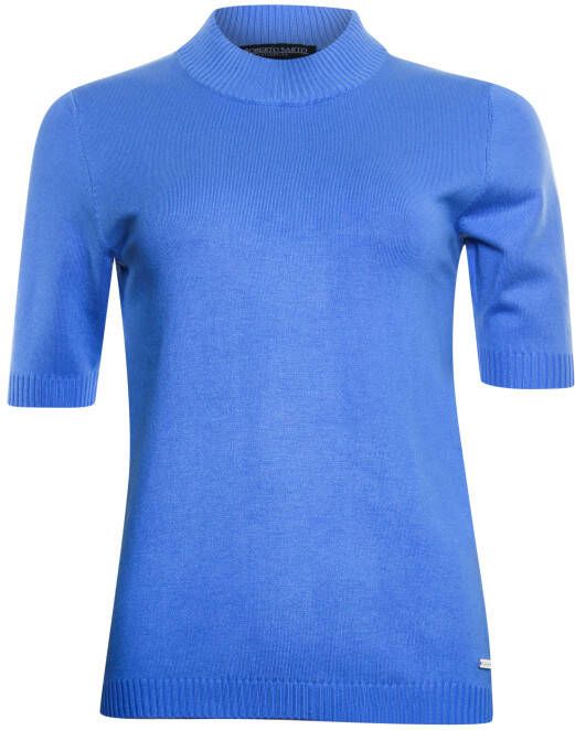 Roberto Sarto Blauw Pullover turtle