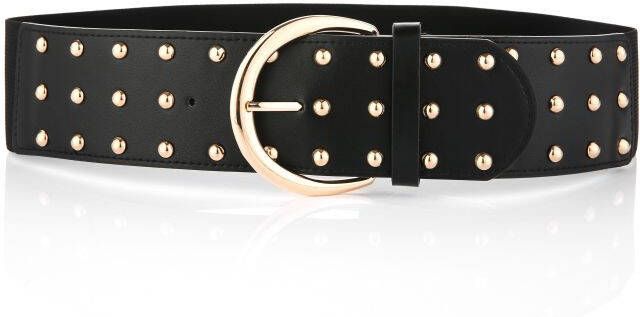 Sunset Fashion Goud Elastische riem studs