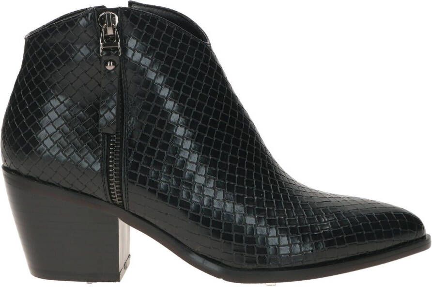 Super Cracks Zwart Enkellaarsje western